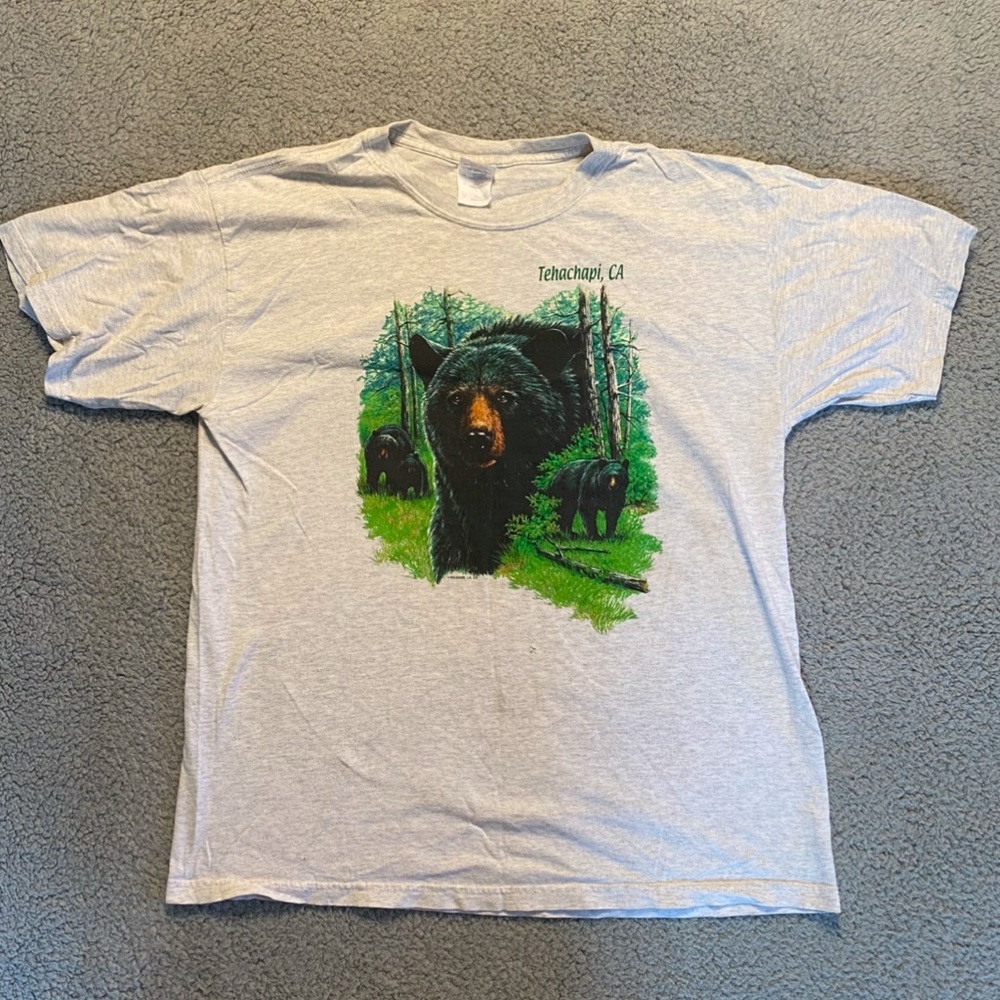 Vintage 90s Black Bear Tehachapi, CA Gildan Heavy Cotton T-Shirt Men’s Large